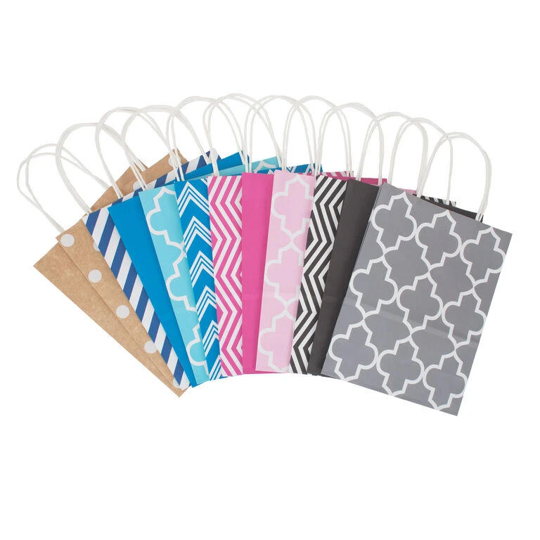 Hallmark 10.7" 12-Pack Assorted Kraft Paper Gift Bags 3 Hallmark 10.7" 12-Pack Assorted Kraft Paper Gift Bags