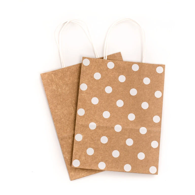 Hallmark 10.7" 12-Pack Assorted Kraft Paper Gift Bags 6 Hallmark 10.7" 12-Pack Assorted Kraft Paper Gift Bags - Image 4