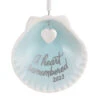Hallmark A Heart Remembered 2023 Porcelain Ornament -Hallmark Store A Heart Remembered Seashell Keepsake Ornament 1799QHX3037 01