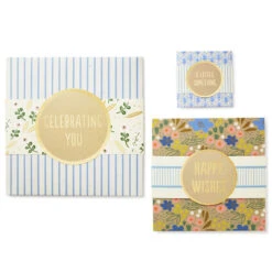Hallmark 4", 8" And 10" Floral 3-Pack Gift Boxes With Bands 13 Hallmark 4", 8" And 10" Floral 3-Pack Gift Boxes With Bands -Hallmark Store Assorted Sizes Floral Gift Boxes With Bands 5EBC1230 06