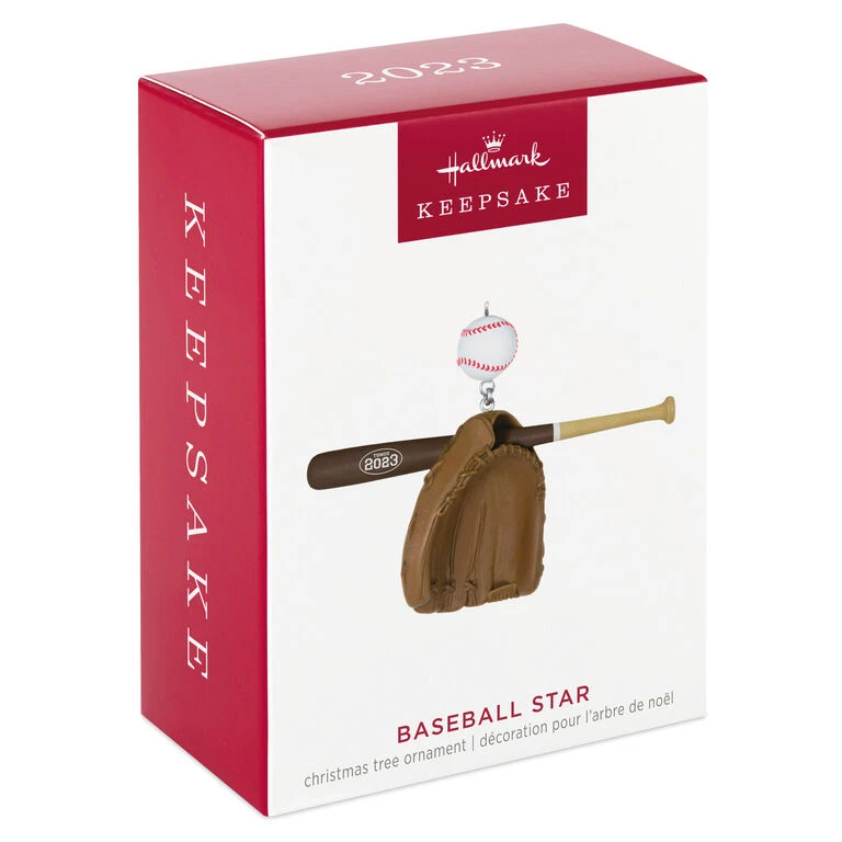 Hallmark Baseball Star 2023 Ornament 6 Hallmark Baseball Star 2023 Ornament - Image 4