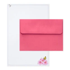 Hallmark Marjolein Bastin Pink Flowers Stationery Set, 40 Sheets -Hallmark Store Bastin Pink Flowers Blank Sheets Stationery Set 1STN1142 03