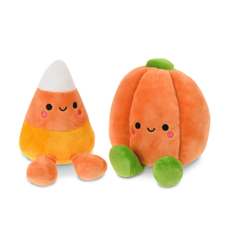 Hallmark Better Together Candy Corn And Pumpkin Magnetic Plush, 5.5" 3 Hallmark Better Together Candy Corn And Pumpkin Magnetic Plush, 5.5"