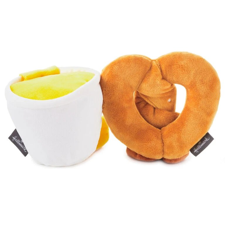Hallmark Better Together Pretzel And Cheese Dip Magnetic Plush, 5" 4 Hallmark Better Together Pretzel And Cheese Dip Magnetic Plush, 5" - Image 3