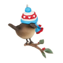 Hallmark Cozy Critters Special Edition Ornament -Hallmark Store Bird on Snowy Tree Branch Keepsake Ornament 1699QGO2797 06