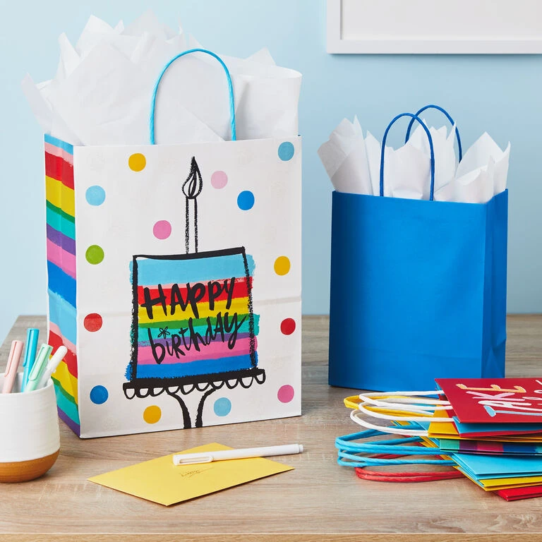 Hallmark Birthday Cheer 8-Pack Assorted Gift Bags 4 Hallmark Birthday Cheer 8-Pack Assorted Gift Bags - Image 2
