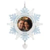 Hallmark Our First Christmas Together Snowflake 2023 Photo Frame Ornament -Hallmark Store BlueWhite Snowflake Picture Frame Keepsake Ornament 1699QGO2879 01