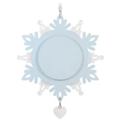 Hallmark Our First Christmas Together Snowflake 2023 Photo Frame Ornament -Hallmark Store BlueWhite Snowflake Picture Frame Keepsake Ornament 1699QGO2879 06