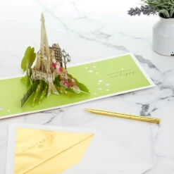 Hallmark Bonjour Eiffel Tower 3D Pop-Up Hello Card -Hallmark Store Bonjour Eiffel Tower 3D PopUp Hello Card 1299LAD9664 08