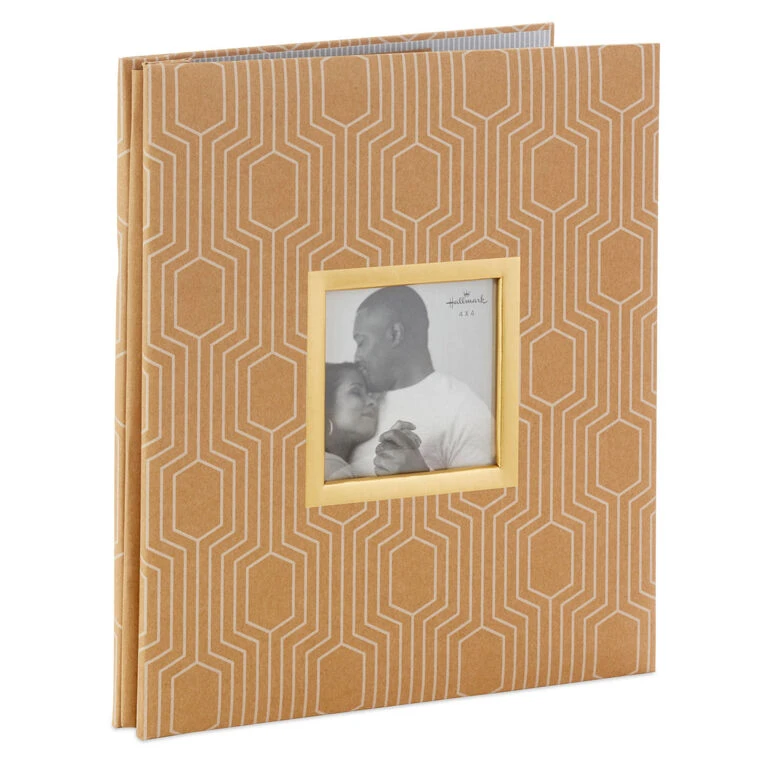 Hallmark Hexagons On Kraft Large Refillable Photo Album 3 Hallmark Hexagons On Kraft Large Refillable Photo Album