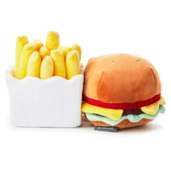 Hallmark Better Together Burger And Fries Magnetic Plush, 5" 7 Hallmark Better Together Burger And Fries Magnetic Plush, 5" -Hallmark Store Cheeseburger and French Fries Magnetic Plush 1KID1643 03