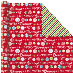 Hallmark Christmas Cheer 4-Pack Reversible Wrapping Paper Assortment, 150 Sq. Ft. 14 Hallmark Christmas Cheer 4-Pack Reversible Wrapping Paper Assortment, 150 Sq. Ft. -Hallmark Store Christmas Cheer Assortment Reversible Wrapping Paper 5JXW1736 06