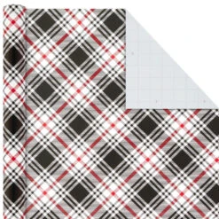 Hallmark Classic Plaids 4-Pack Wrapping Paper Assortment, 120 Sq. Ft. -Hallmark Store Classic Plaids Christmas Wrapping Paper Assortment 5JXW1040 04