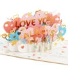 Hallmark Love You Always 3D Pop-Up Love Card 2 Hallmark Love You Always 3D Pop-Up Love Card -Hallmark Store Colorful Hearts 3D PopUp Love Card 1299LAD2904 01