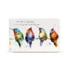 Demdaco Hummers On A Wire Ceramic Quote Block, 6x4 -Hallmark Store Colorful Hummingbirds Illustration on Ceramic Block 1004610091 01
