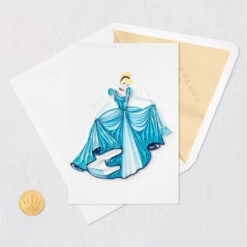 Hallmark Disney Princess Cinderella You Sparkle Quilled Paper Handmade Card 14 Hallmark Disney Princess Cinderella You Sparkle Quilled Paper Handmade Card -Hallmark Store Disney Cinderella Quilled Paper Handmade Card for Her 1299LAD2856 05
