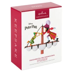 Hallmark Disney Peter Pan 70th Anniversary Swashbuckling Showdown Ornament -Hallmark Store Disney Peter Pan and Hook Keepsake Ornament 2499QXD6617 04