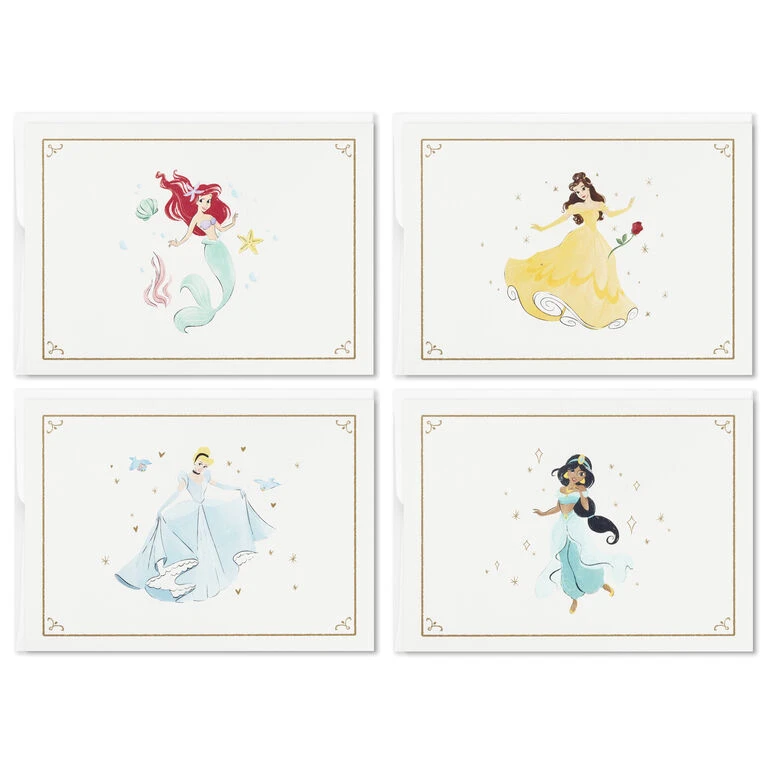 Hallmark Disney Princess Assorted Boxed Blank Note Cards Multipack, Pack Of 24 3 Hallmark Disney Princess Assorted Boxed Blank Note Cards Multipack, Pack Of 24