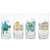 Hallmark Walt Disney World 50th Anniversary Park Attractions Glasses, Set Of 4 -Hallmark Store Disney World Park Attractions Drinking Glasses 1DYG2074 01