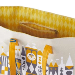 Hallmark Walt Disney World 50th Anniversary "it's A Small World" Canvas Tote Bag -Hallmark Store Disney World its a small world Ride Tote Bag 1DYG2075 03