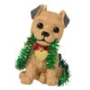 Hallmark Puppy Love Terrier 2023 Ornament -Hallmark Store Dog With Tinsel Keepsake Ornament 1599QXR8177 01