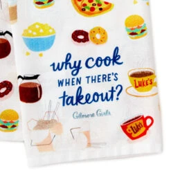 Hallmark Gilmore Girls Why Cook Tea Towel -Hallmark Store Gilmore Girls Why Cook Kitchen Towel 1PCL1009 03