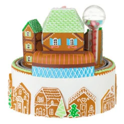 Hallmark Gingerbread Village Musical Ornament With Light And Motion 13 Hallmark Gingerbread Village Musical Ornament With Light And Motion -Hallmark Store Gingerbread Village With Train Keepsake Ornament 6499QGO2687 06