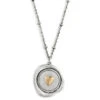 Heart Charm Dear You My Love Necklace, 17.5" 1 Heart Charm Dear You My Love Necklace, 17.5" -Hallmark Store Gold Heart Silver Charm Necklace 1005060053 01