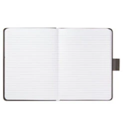 Hallmark Gray Etched Compass Faux Leather Notebook -Hallmark Store Gray Etched Compass Faux Leather Notebook 1HWJ1851 04