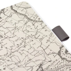 Hallmark Gray Etched Compass Faux Leather Notebook -Hallmark Store Gray Etched Compass Faux Leather Notebook 1HWJ1851 06