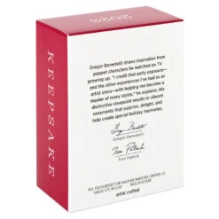 Hallmark Sew Very Merry! Ornament -Hallmark Store Green Sewing Machine and Stocking Keepsake Ornament 1799QGO2927 05