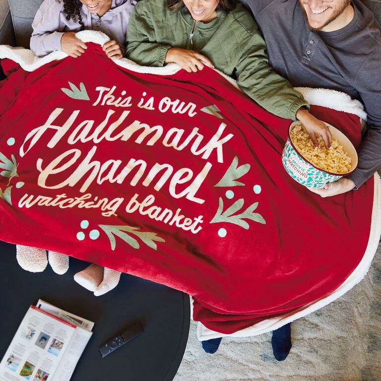 Hallmark Channel Red Oversized Blanket, 60x80 4 Hallmark Channel Red Oversized Blanket, 60x80 - Image 2