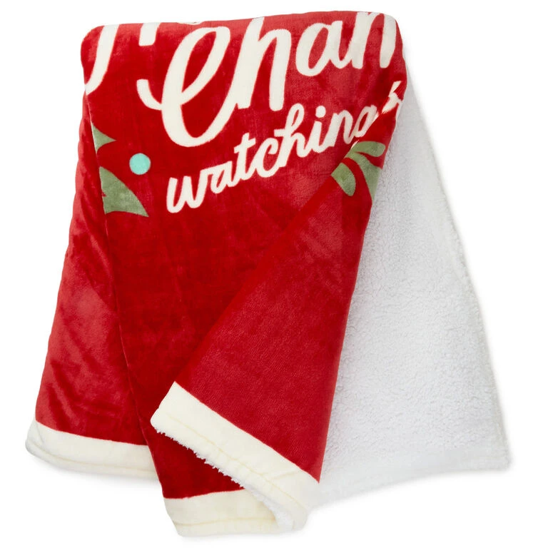 Hallmark Channel Red Oversized Blanket, 60x80 5 Hallmark Channel Red Oversized Blanket, 60x80 - Image 3