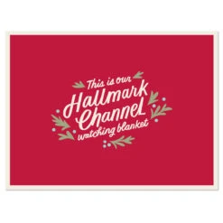 Hallmark Channel Red Oversized Blanket, 60x80 11 Hallmark Channel Red Oversized Blanket, 60x80 -Hallmark Store Hallmark Channel FamilySized Blanket 1XKT3505 04