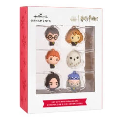 Mini Harry Potter™ And Friends Shatterproof Hallmark Ornaments, Set Of 6 -Hallmark Store Harry Potter and Friends Miniature Christmas Ornaments Set of 6 2HCM9230 04