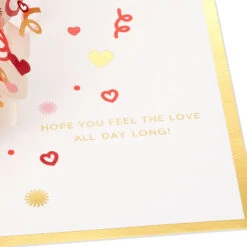 Hallmark Love You More 3D Pop-Up Love Card -Hallmark Store Heart Pattern 3D PopUp Love Card 1299IAV5835 03