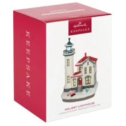 Hallmark Holiday Lighthouse 2023 Ornament With Light -Hallmark Store Holiday Lighthouse Keepsake Ornament 2799QXR8237 04