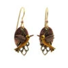 Silver Forest Hummingbird On Layered Mixed Metal Earrings -Hallmark Store Hummingbird on Layered Mixed Metal Drop Earrings NE2051 01