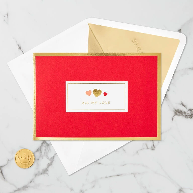 Hallmark All My Love Hearts 3D Pop-Up Love Card 6 Hallmark All My Love Hearts 3D Pop-Up Love Card - Image 4