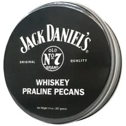 Jack Daniel's Whiskey Praline Pecans Tin, 14 Oz.