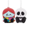 Better Together Disney Tim Burton's The Nightmare Before Christmas Jack And Sally Magnetic Hallmark Ornaments, Set Of 2 2 Better Together Disney Tim Burton's The Nightmare Before Christmas Jack And Sally Magnetic Hallmark Ornaments, Set Of 2 -Hallmark Store Jack Skellington and Sally Christmas Ornaments 3HCM2400 01