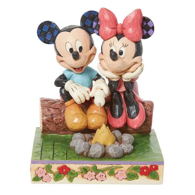 Enesco Jim Shore Disney Mickey And Minnie Campfire Figurine, 5.75" 2 Enesco Jim Shore Disney Mickey And Minnie Campfire Figurine, 5.75"