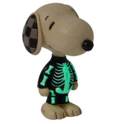 Enesco Jim Shore Peanuts Snoopy Skeleton Mini Figurine, 3.2" -Hallmark Store Jim Shore Peanuts Snoopy Skeleton Mini Figurine 6010320 02
