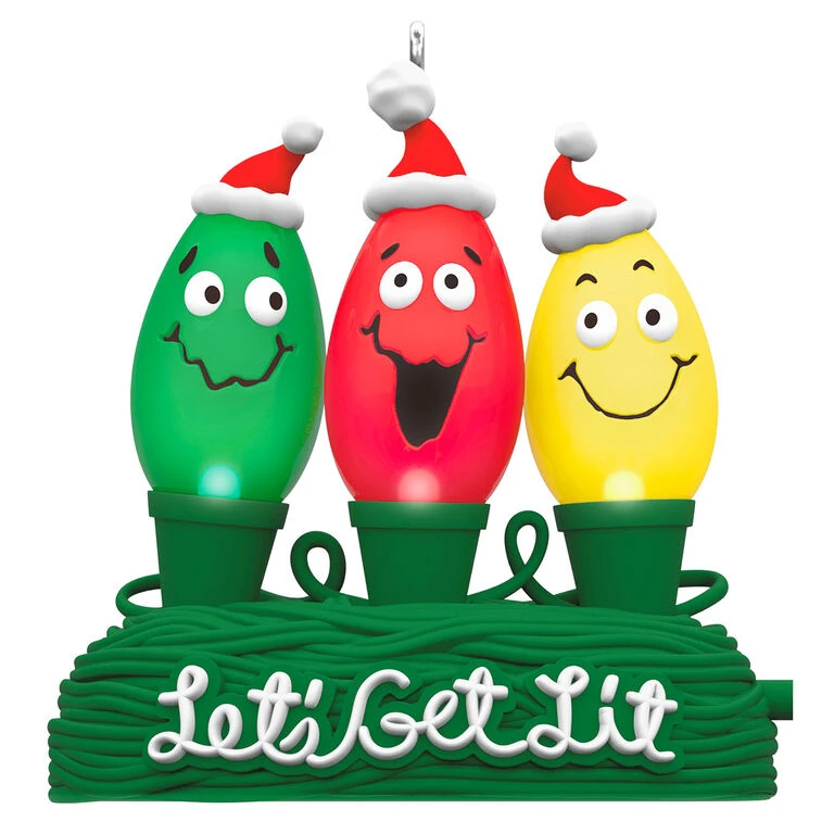 Hallmark Let's Get Lit Ornament With Light 3 Hallmark Let's Get Lit Ornament With Light