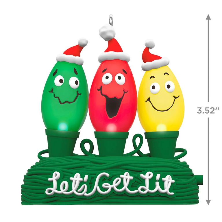 Hallmark Let's Get Lit Ornament With Light 5 Hallmark Let's Get Lit Ornament With Light - Image 3