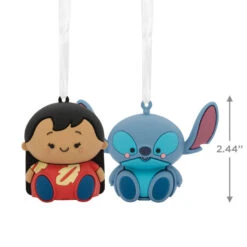 Better Together Disney Lilo & Stitch Magnetic Hallmark Ornaments, Set Of 2 -Hallmark Store Lilo and Stitch Christmas Ornaments 3HCM2403 03