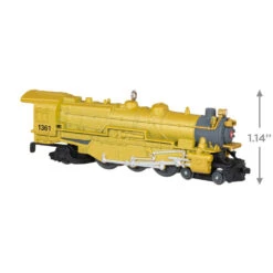 Hallmark Lionel® Trains Yellow 1361 Pennsylvania K4 Steam Locomotive Metal Ornament -Hallmark Store Lionel Trains Engine Keepsake Ornament 2199QXE3267 03