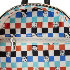 Loungefly Peanuts Snoopy And Woodstock Checkered Mini Backpack -Hallmark Store Loungefly Peanuts Snoopy Checkered Mini Backpack PNBK0025 05