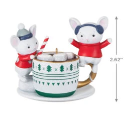 Hallmark Merry Mice With Hot Cocoa Ornament -Hallmark Store Mice in Hot Cocoa Mug Keepsake Ornament 1999QXT4119 03