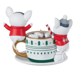 Hallmark Merry Mice With Hot Cocoa Ornament -Hallmark Store Mice in Hot Cocoa Mug Keepsake Ornament 1999QXT4119 06